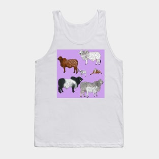 Brahman Cattle Purple Tank Top